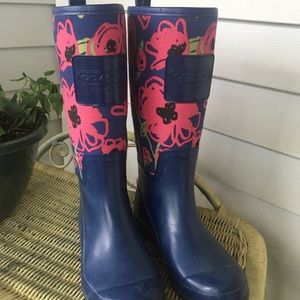 Coach Rain Boots - Floral Print